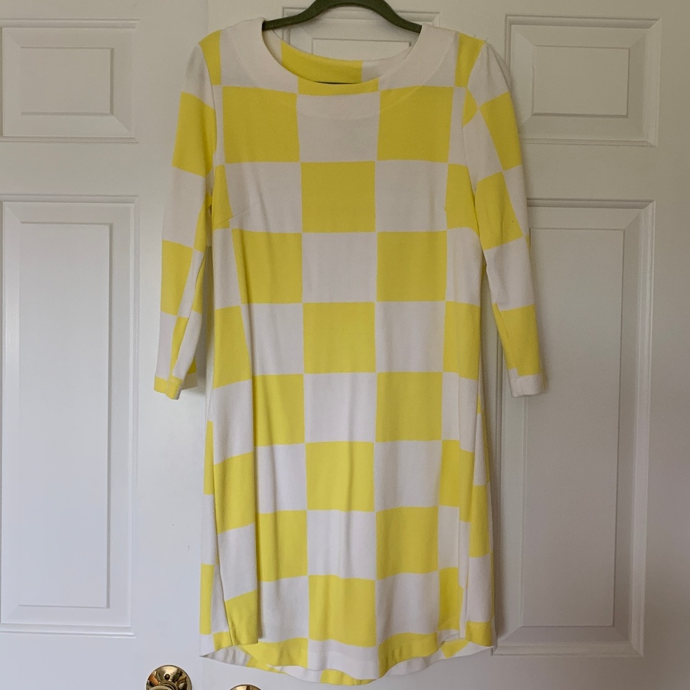 Mahi Gold plaid dress - size S (NWOT)